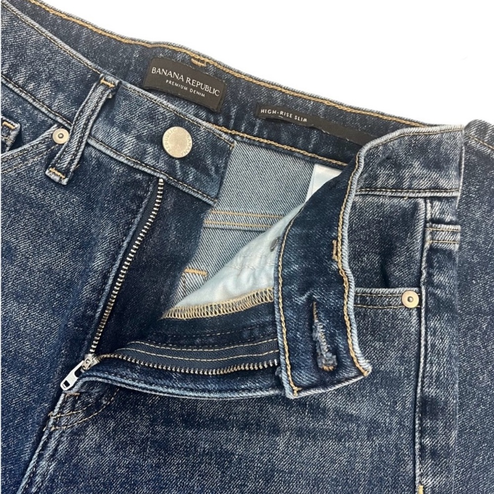 Banana Republic Premium Denim High-Rise Slim